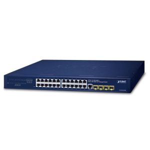 24-Port 10/100/1000T + 4-Port 100/1000X SFP Managed Gigabit Switch GS-4210-24T4S