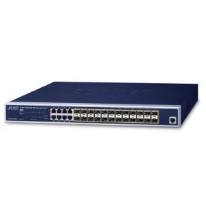 L2+ 24-Port 100/1000X SFP + 8-Port Shared TP Managed Switch GS-5220-16S8C