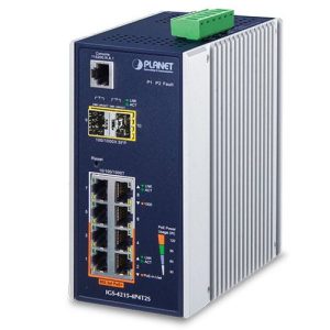 Industrial 4-Port 10/100/1000T 802.3at PoE + 4-Port 10/100/1000T + 2-Port 100/1000X SFP Managed Switch IGS-4215-4P4T2S