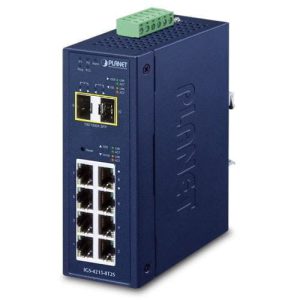 Industrial L2/L4 8-Port 10/100/1000T + 2-Port 100/1000X SFP Managed Switch IGS-4215-8T2S