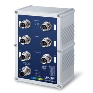 Industrial IP67-rated 6-Port 10/100/1000T M12 Managed Ethernet Switch (-40~75 degrees C, X-coded M12) IGS-5227-6MT-X