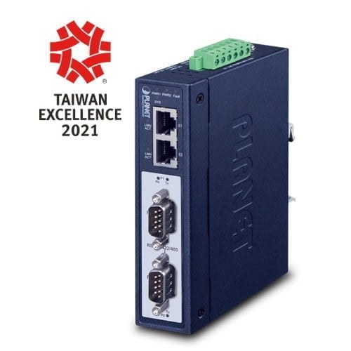 Industrial 2-Port RS232/422/485 Modbus Gateway IMG-2200T