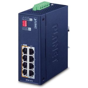 Industrial 4-port Gigabit 802.3bt PoE++ Injector Hub IPOE-470