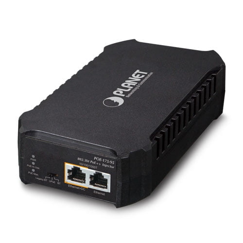 One-Port 10/100/1000Mbps 802.3bt PoE++ Injector POE-175-95