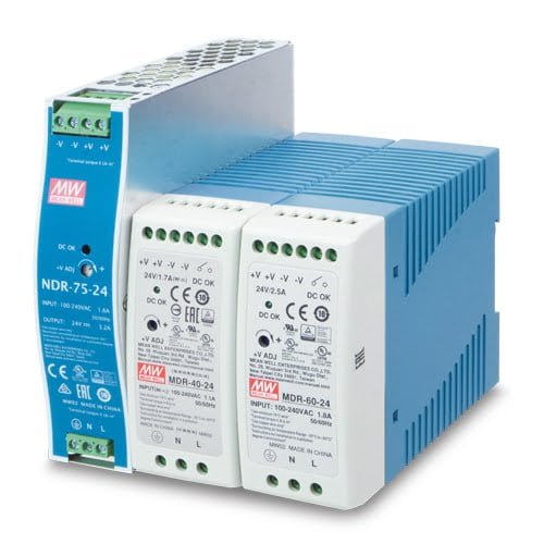 DC Single Output Industrial DIN-rail Power Supply Units PWR-40-24