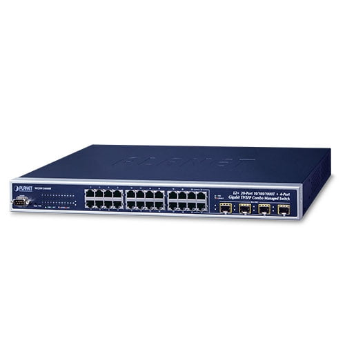 L2+ 24-Port 10/100/1000T + 4-Port Gigabit TP/SFP Combo Managed Switch WGSW-24040
