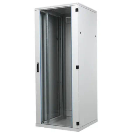 BKT cabinet SRS 24U, 600/600/1195 (W/D/H mm) front perforated door single, back perforated panel, RAL 7035