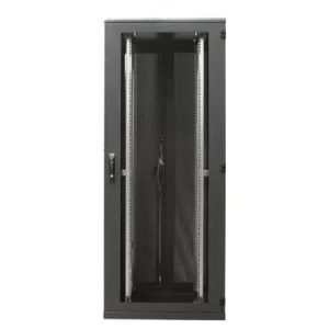 BKT cabinet SRS 42U, 600/600/1980 (W/D/H mm) metal/glass door, RAL 9005 (welded frame-capacity 600 kg)