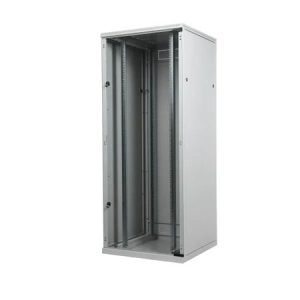 BKT cabinet SRS ECO 42U, 800/1000/1980 (W/D/H mm) full glass door, RAL 7035 GREY, "ECO" (welded frame-capacity 600 kg)