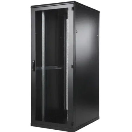 BKT server cabinet SRS 24U, 800/1000/1195 (W/D/H mm) front and back door single leaf perforated, RAL 9005