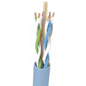 Cat.6A cable, U/UTP, BKT 500, LSHF, solid wire, blue