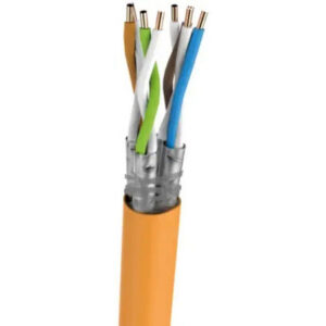 Cat.7 cable, S/FTP, BKT 1000, LSHF-FR, solid wire, yellow, B2ca -s1a,d1,a1 (500m)