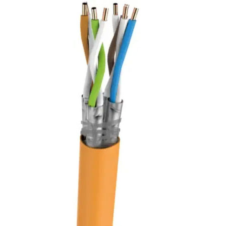 Cat.7 cable, S/FTP, BKT 900 HS, PE, solid wire, black, Fca (500m)