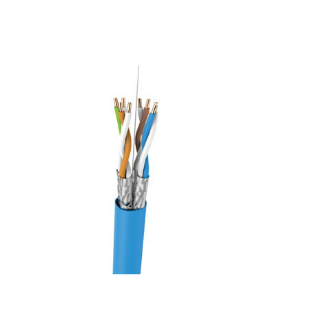 Cat.6A cable, U/FTP, BKT 585, LSHF, solid wire, blue, Dca -s2,d1,a1 (500m)