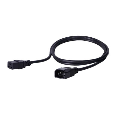 BKT power Cable - socket IEC 320 C19 16A, plug DIN 49441(unischuko) 16A, 3 x 1,5 mm2 black 3m