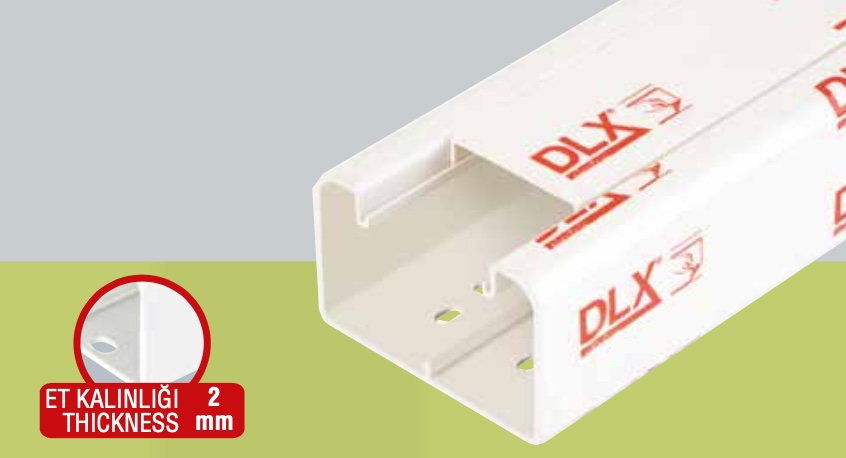 CANAL DE CABLU 85X50 mm CU CAPAC, CLIPSARE DIRECTA A APARATAJULUI (Snap-on) - PERMITE MONTAJUL DE ACCESORII