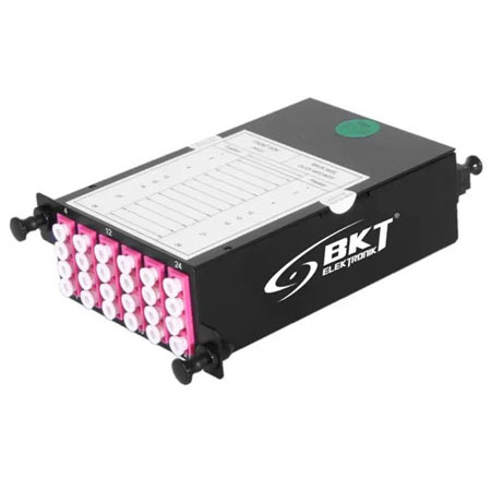 Cassette BKT VPLUS FO, OM4, 6xLCqd/PC-2xMPO12m, Type A, Low Loss, black