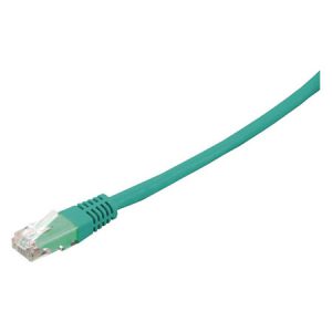 Patchcord RJ45/RJ45 cat. 6, UTP, connector molded, green , 0,5 m