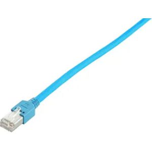 Patchcord RJ45/RJ45 cat. 5E, FTP, connector molded, blue, 1 m