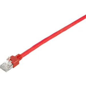 Patchcord RJ45/RJ45 cat. 5E, FTP, connector molded, red , 1 m