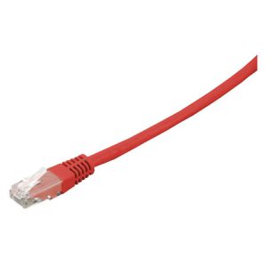 Patchcord RJ45/RJ45 cat. 6, UTP, connector molded, red , 0,5 m