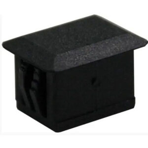 Blind cover SCsx to front plate/fiber optic panel, black (10pcs)