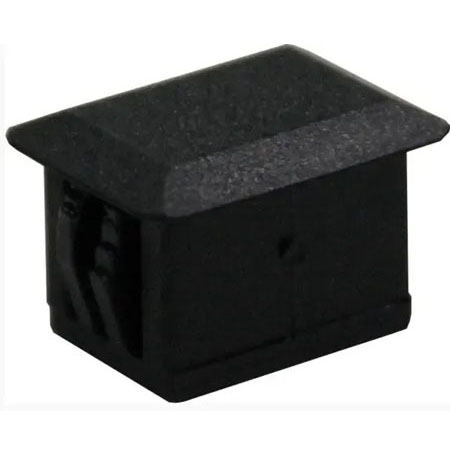 Blind cover SCsx to front plate/fiber optic panel, black (10pcs)