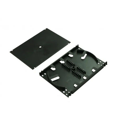 Fiber optic splice cassette 2X12 splices black