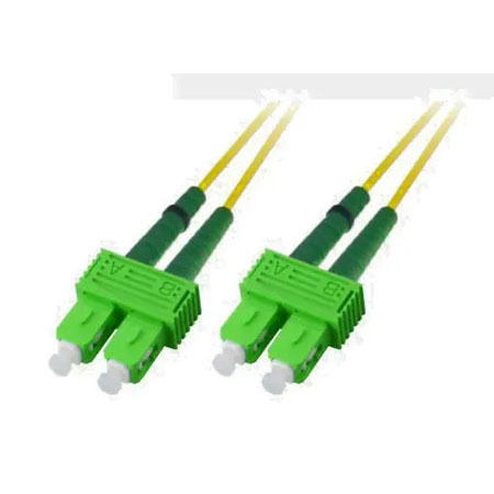 Patchcord BKT FO Standard, OS2 G.652.D, duplex, SC/APC-SC/APC, 10m