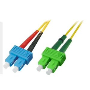 Patchcord BKT FO Standard, OS2 G.652.D, duplex, SC/UPC-SC/APC, 1m