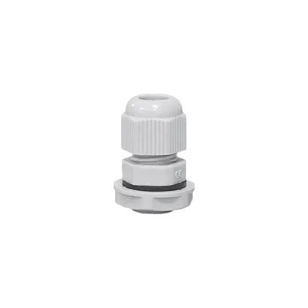 Cable gland PG13.5 with locknut, poliamid, grey