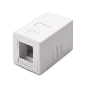 Mini surface mount box 1x RJ45 module, keystone, white