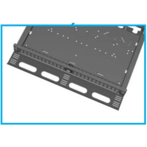 Cable organizer BKT VENI-2, mounting from the front of the panel, black