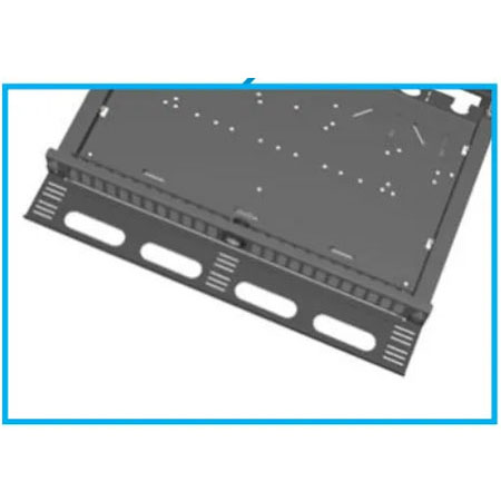 Cable organizer BKT VENI-2, mounting from the front of the panel, black