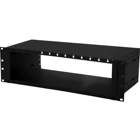Fiber optic panel BKT Alfa LGX, 19", 3U, solid box, aluminium, front plate 13xSlot Alfa/LGX, black, RAL9005