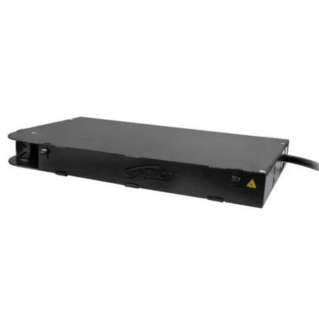 Fiber optic panel BKT FTTH, 19”, 1U, left rotation, black, RAL9005