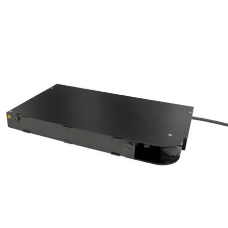 Fiber optic panel BKT FTTH, 19”, 1U, right rotation, grey, RAL7035