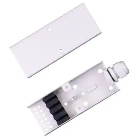 1U 19” blind panel for mounting cable dividers RAL 7035