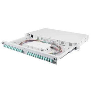 Fiber optic panel BKT VENI-2-SLIM, 19", 1U, sliding, 24xSC simplex/LC duplex (for M2.2 SMS), grey
