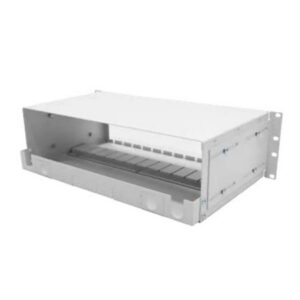 Fiber optic panel BKT Alfa LGX, 19", 3U, solid box, aluminium, front plate 13xSlot Alfa/LGX, grey, RAL7035
