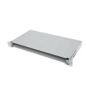 2U 19" Fibre optic patch panel sliding w/o front plate, grey, "Veni"