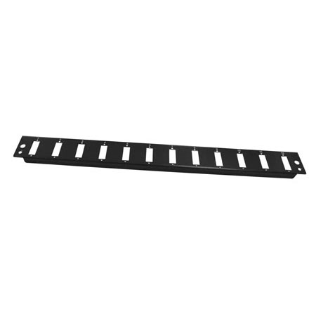 Front plate 1U 12xSC Duplex "Veni", black