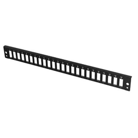 Front plate 1U 24xSC Duplex  "Veni", black