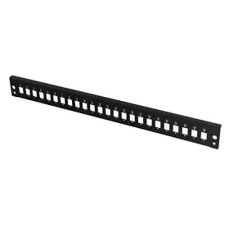 Front plate 1U 24xSC Simplex  "Veni", black