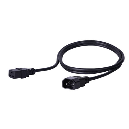 BKT power Cable - socket IEC 320 C19 16A, plug IEC 60309 16A, 3 x 1,5 mm2 black  2m
