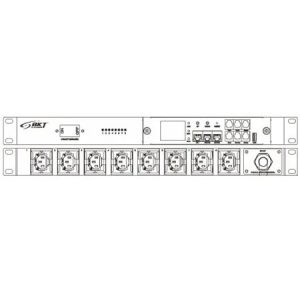 Management power distribution unit 19" 1U BKT MSPDU type D 8xC13, plug DIN 49441 (unischuko) 16A/ 250V, cable 3.0m, 1x16A circuit breaker, environmental ports: 2xT/H, 1xWater, 1xDoor, 1xSmoke