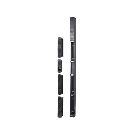 Vertical management power distribution unit BKT MSPDU type D 18xC13 + 6xC19, plug IEC 60309 32A/400V, PDU length L=1829mm, cable 3.0m, 6x16A MCB, built-in environmental ports: 2xT/H, 1xDoor, 1xWater, 1xSmoke