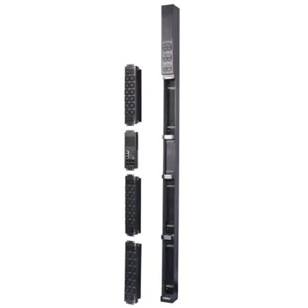 Vertical management power distribution unit BKT MSPDU type D 36xC13 + 6xC19, plug IEC 60309 32A/400V, PDU length L=1829mm, cable 3.0m, 6x16A MCB, built-in environmental ports: 2xT/H, 1xDoor, 1xWater, 1xSmoke