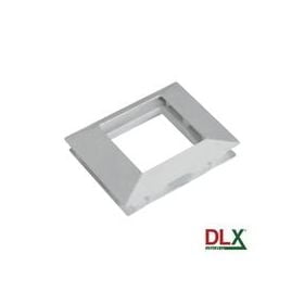 RAMA SIMPLA ALBA cu montaj pe canal, pentru 2 MODULE RJ45 (Mod Mosaic 45x45mm)
