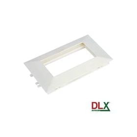 RAMA TRIPLA ALBA cu montaj pe canal, pentru 6 MODULE RJ45 (Mod Mosaic 45x45mm)